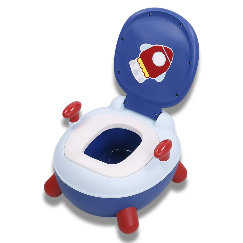 Jongen Meisje Veilig Trainer Seat WC Hard Pad Kinderen Pot 1-6 Jaar Oud Verbeterde Leuke Eend Baby Toiletbril babypotje Draagbare Kruk