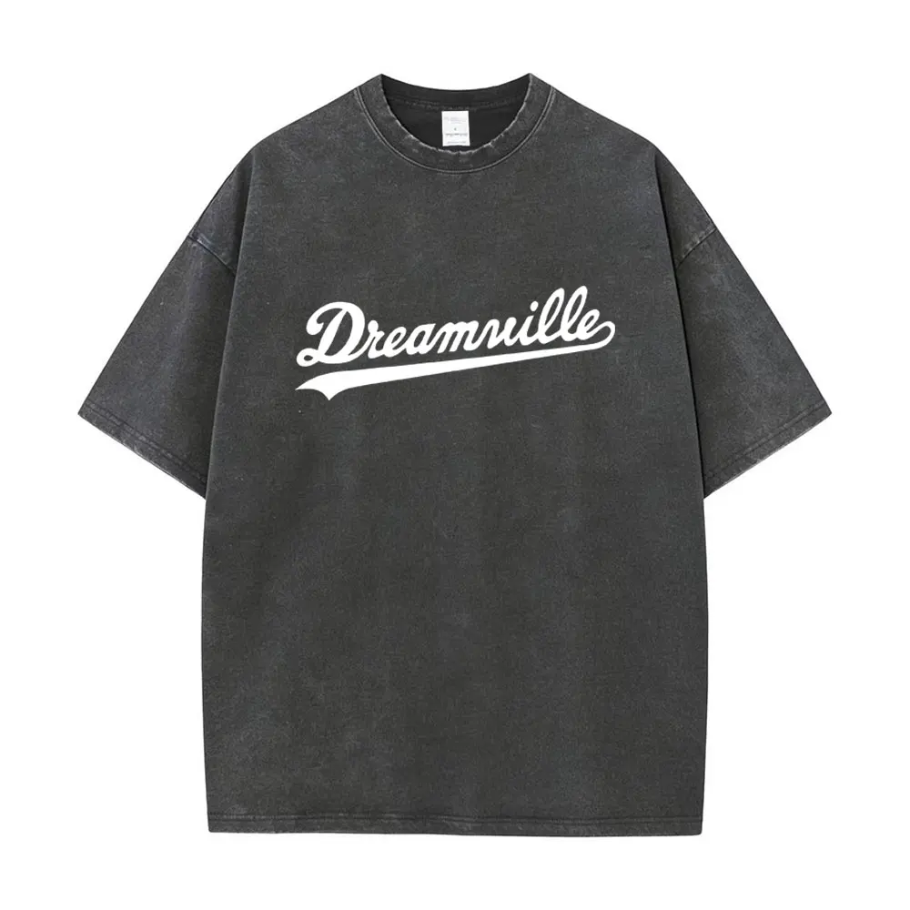 

Washed Vintage J Cole Dreamville Graphic T Shirt Men Women Hip Hop Fashion Vintage T-shirts Men's Casual Oversized Streetwear