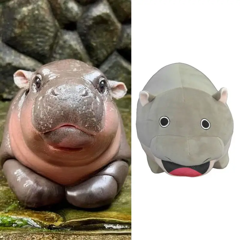 Hippo Plush ของเล่น Plushie ของเล่นตุ๊กตา Plush Hippo ตุ๊กตาสัตว์ที่ไม่ซ้ํากัน Plushie ของเล่นตุ๊กตา Hippo ของเล่นสําหรับเด็กผู้หญิง