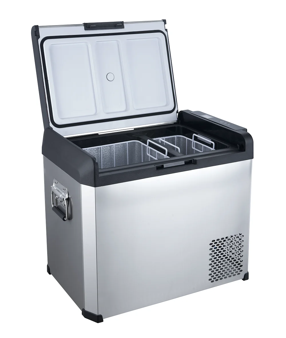 High Quality New Product 50L Portable DC 12v/24v Compressor Fridge for Car Portable Fridge Freezer Dual Zone