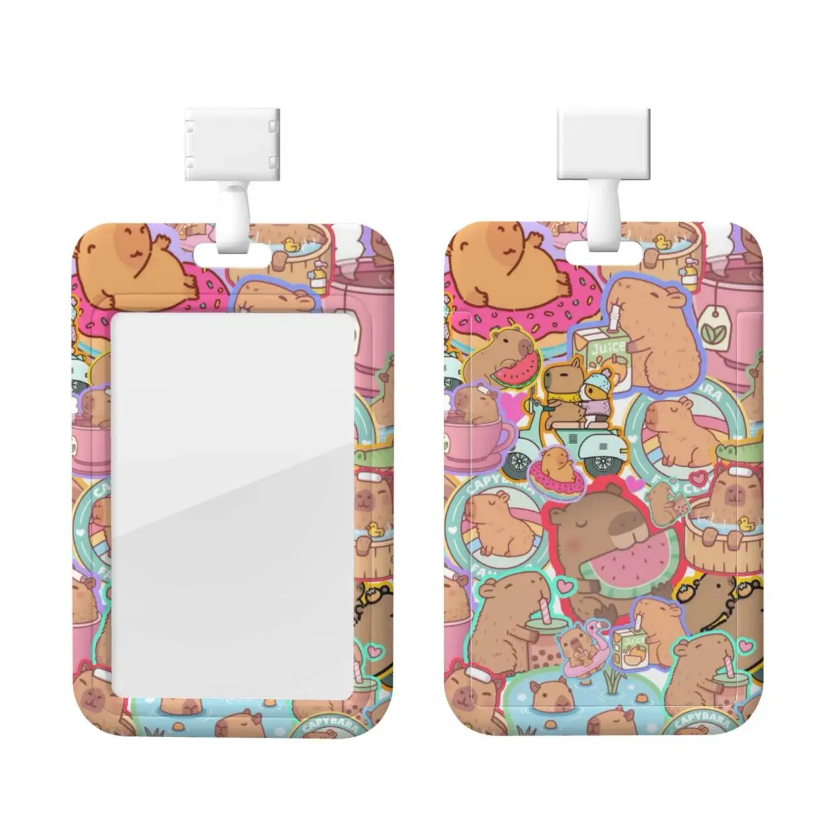

Custom Capybara Lanyard ID Protector Badge Card Unisex Student Campus Lanyard Cards Holder Credentials Accessories