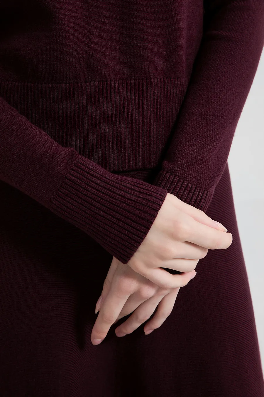 AS woman clothes knitting zipper collar tops and knitted skirt cover knee Autumn-winter collection