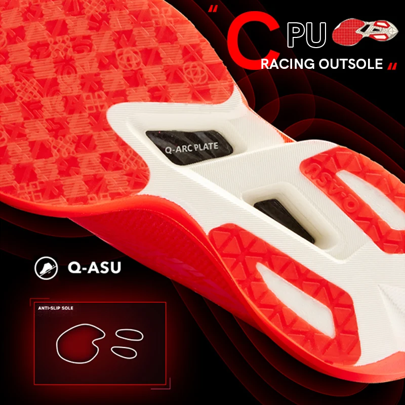 QIAODAN Feiying Plaid 2.0 Women's 2025 Professional Marathons Running Shoes Carbon Plate Shock-Absorbant Sneakers QDB022252290