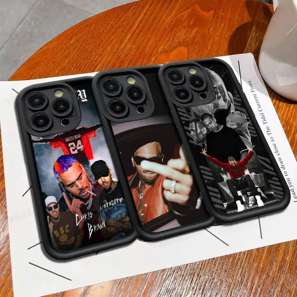 

C-Chris B-Brown Phone Case For IPhone 17 16 15 14 13 12 11 Pro Max Plus Silicone Shockproof Case