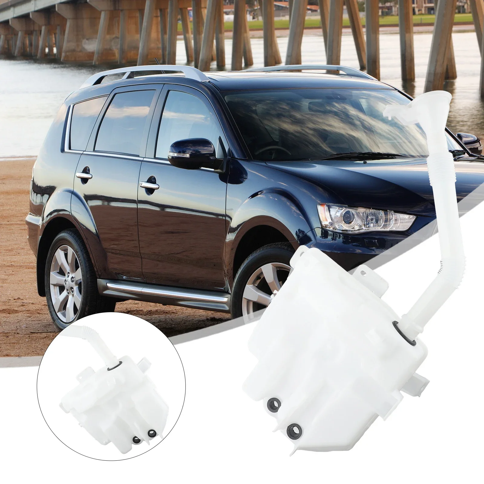 

Car Front Windshield Windscreen Wiper System Washer Tank 8260A395 Fit For-Mitsubishi-Outlander Sport-RVR-2011-2019