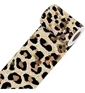 Nuxovilar Leopard Print Wallpaper Border Peel and Stick,PVC,3.94×16.4 Ft Self-Adhesive Wallpaper ...