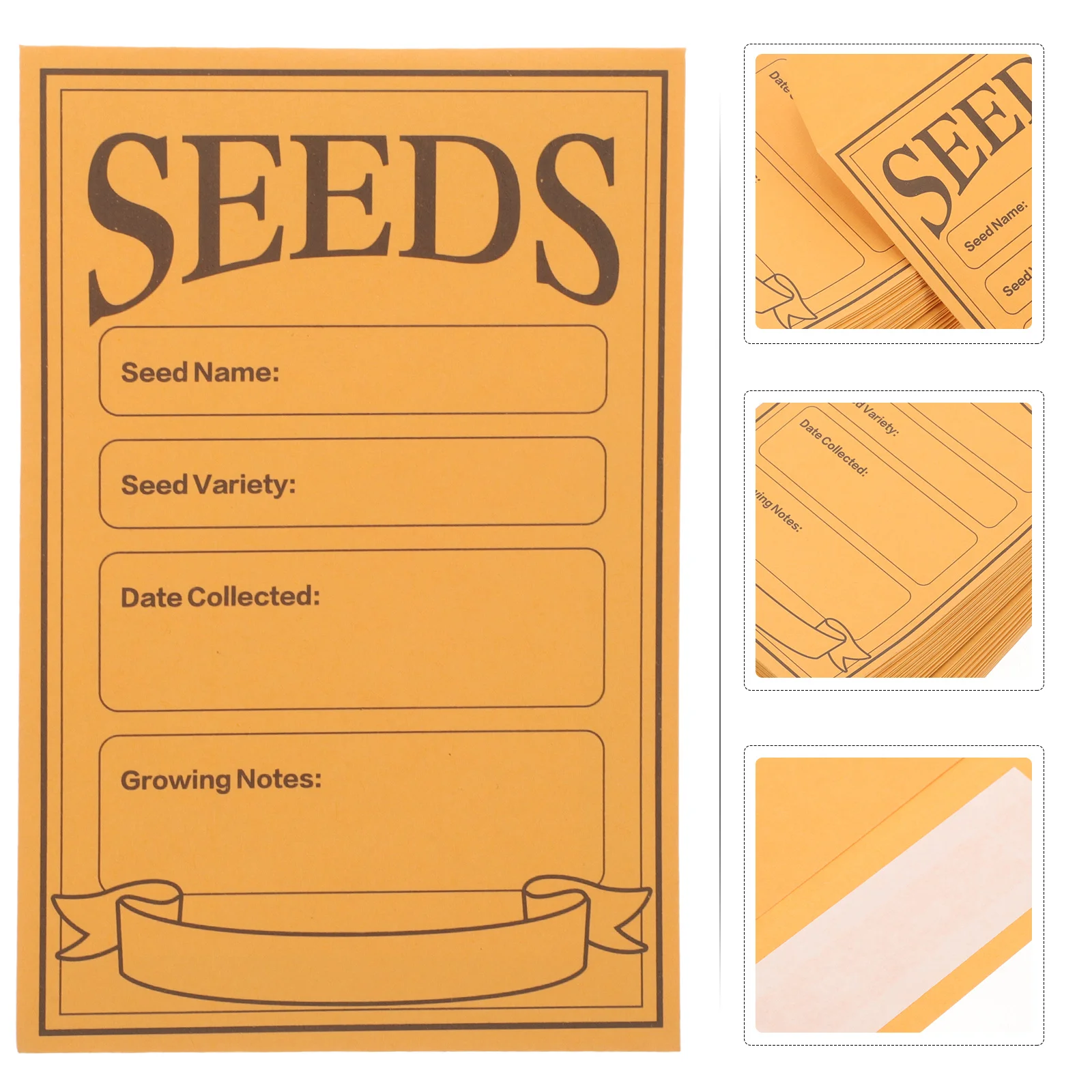 100 Pcs Craft Envelopes Handmade Seed Paper Flower Seeds Storage for Vegetable Small