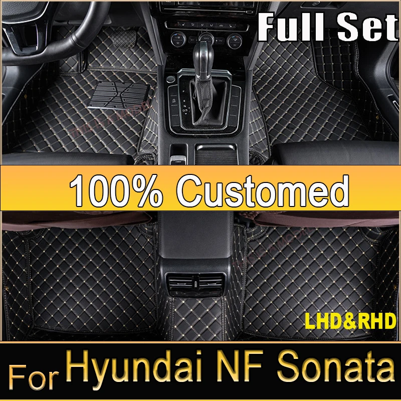 

Автомобильные коврики для Hyundai NF Sonata Embera Sonica CNG 2004 ~ 2009, коврики, ковер, кожаный ковер, интерьерные детали, автомобильные аксессуары