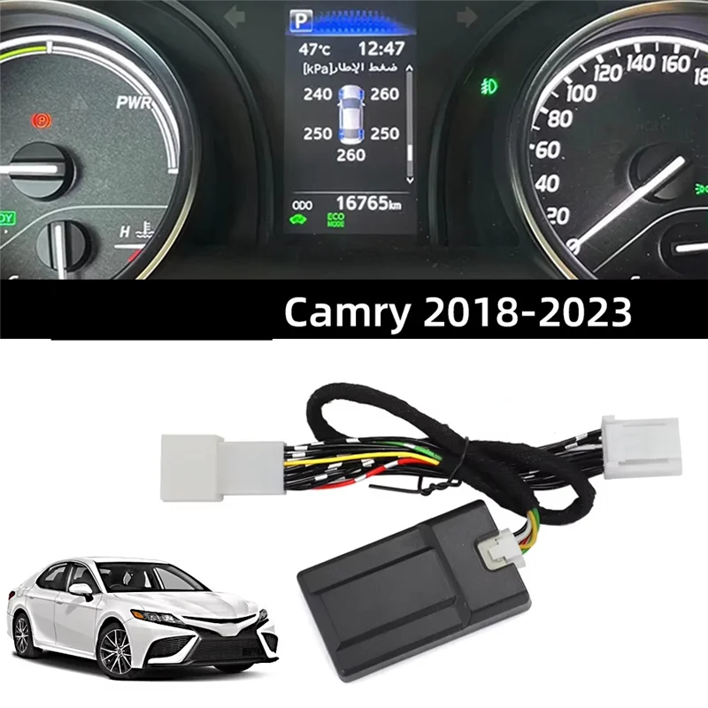 

For Toyota Camry 2018-2023 RAV4 Corolla 2019-23 TPMS Tire Digital LCD Display Auto Security Alarm Tyre Pressure Monitor-X67A