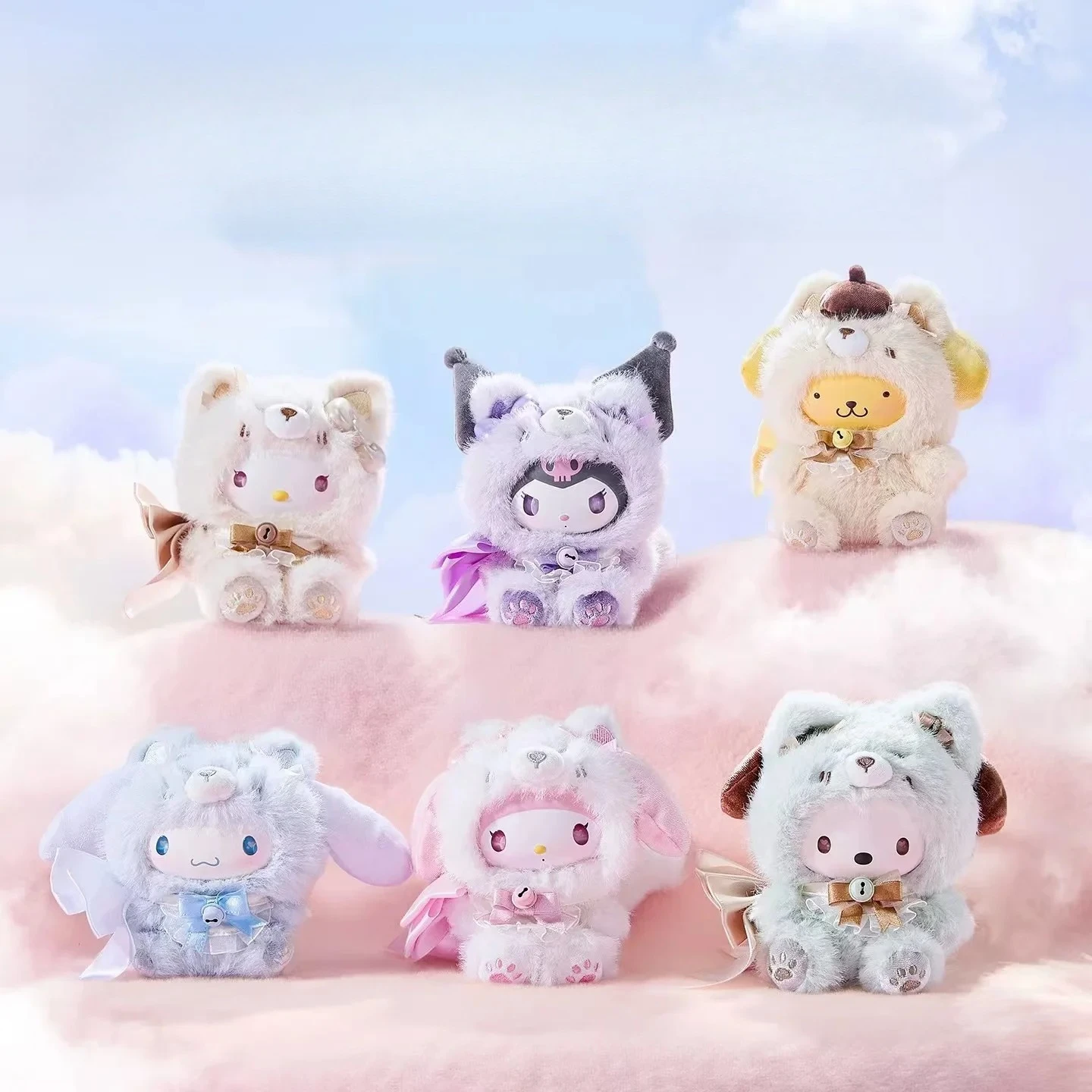 

Виниловая плюшевая слепая коробка MINISO Sanrio Island Fox, милая сумка с подвеской, подарок для девочек, загадочная коробка