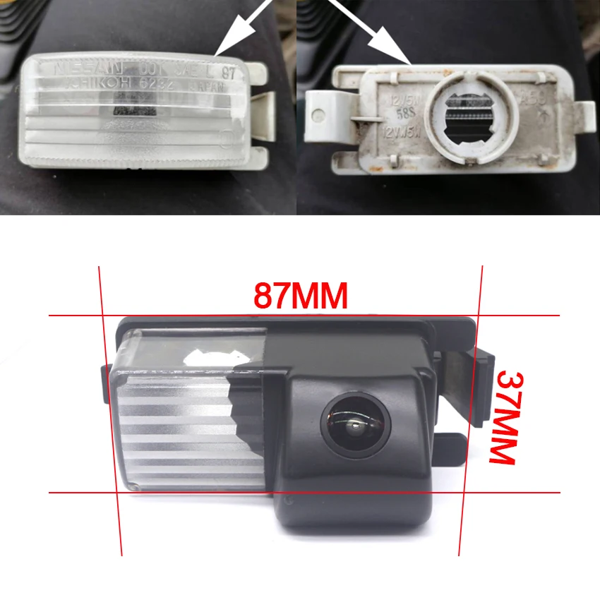 Car Rear View Reverse Monitor Camera Waterproof HD CCD For Nissan Versa Livina Tiida Sentra Cube 350Z 370Z GT-R Leaf 2009~2014