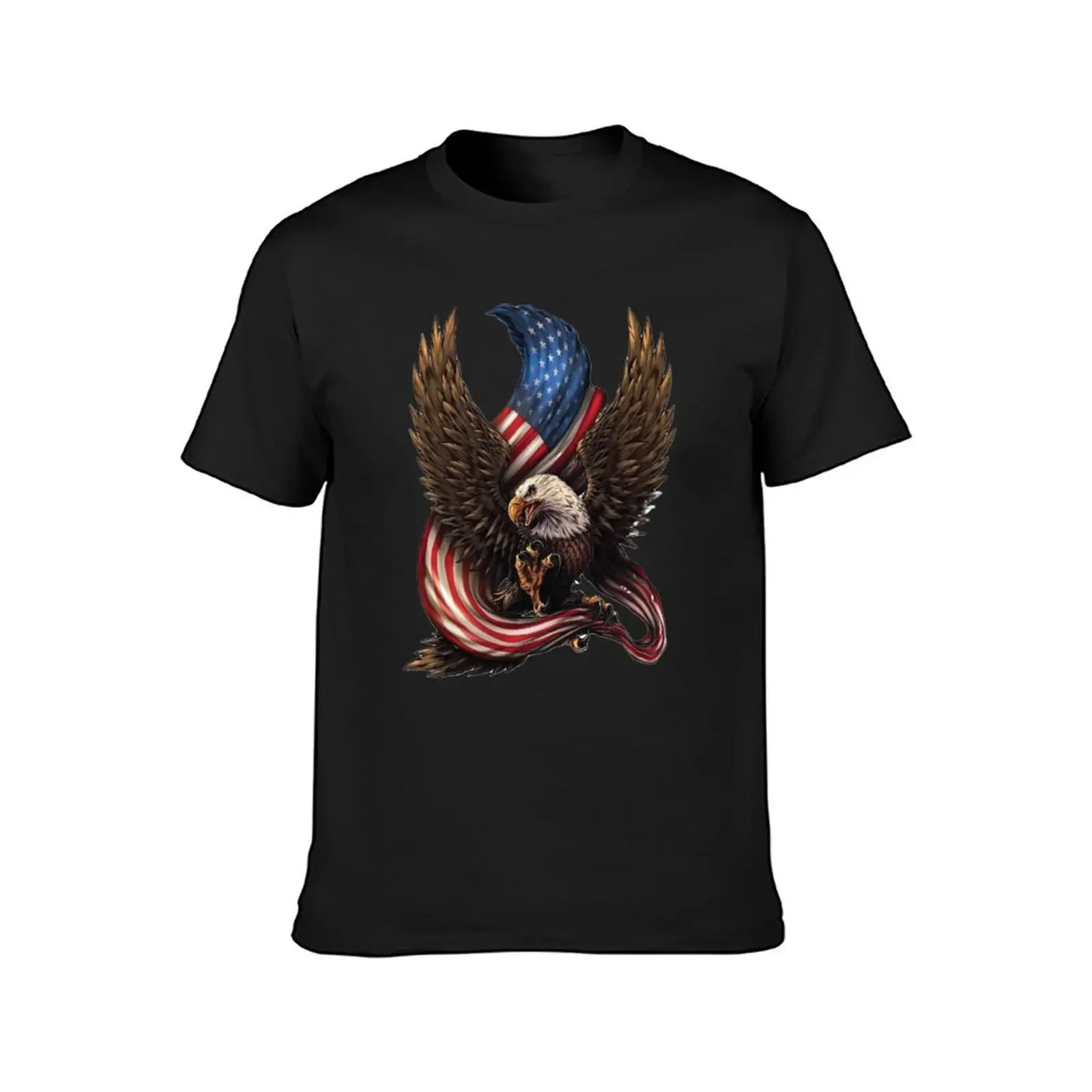 Freedom USA - American Bald Eagle T-Shirt oversizeds man t shirt mens graphic t-shirts hip hop