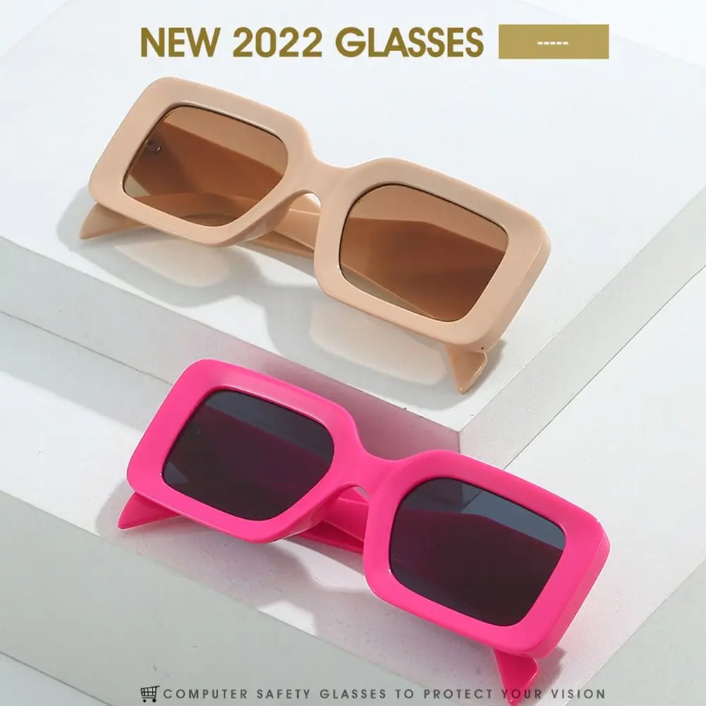 

UV400 Travel Beach Y2K Female Shades Women Square Sunglasses Oversized Sun Glasses