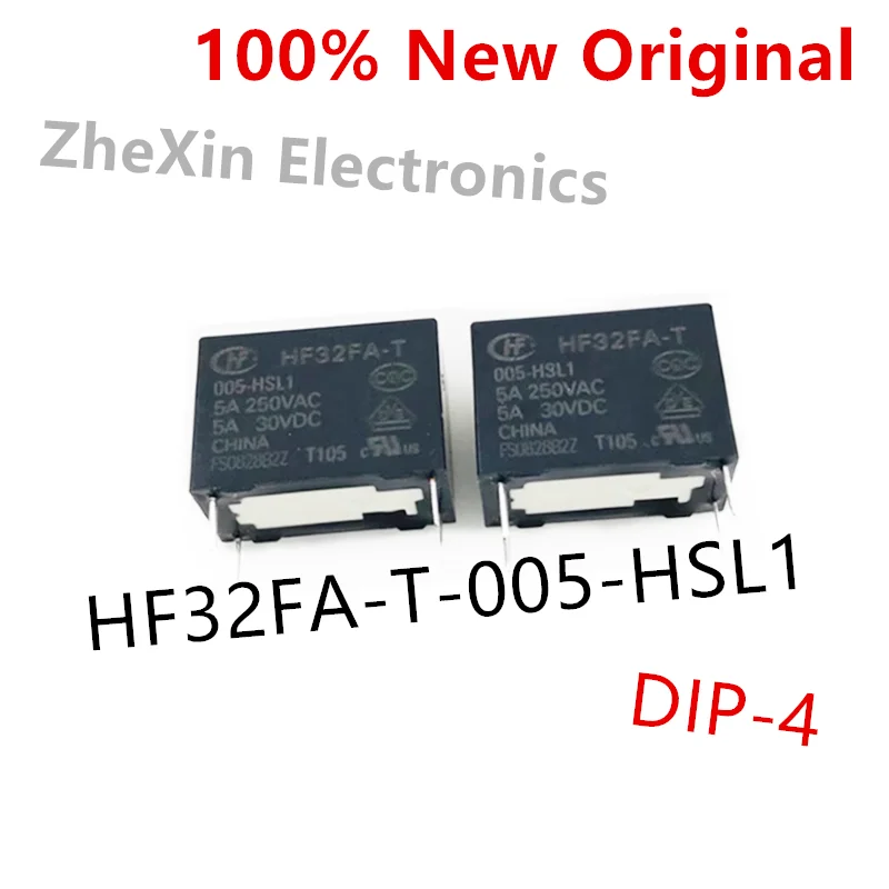 10PCS/Lot  HF32FA-T-005-HSL1 、HF32FA-T-012-HSL1 、HF32FA-T-024-HSL1   New Power Relay   HF32FA-T/005-HSL1、HF32FA-T/024-HSL1
