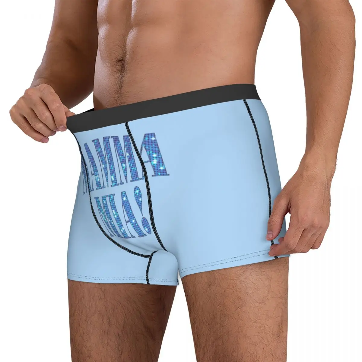 Calzoncillos tipo bóxer, pantalones cortos Mamma Mia, bragas de discoteca, ropa interior ventilada para hombre, regalo para novio