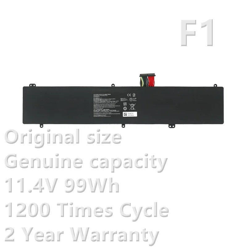 CSBD F1 99Wh 11.4V Laptop Battery for Razer Blade Pro 17.3 inch 2017 RZ09-0166 RZ09-01663E52 Notebook Replacement Battery