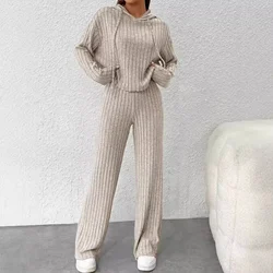 Summer Streetwear 2 Two Piece Set Outfits Tracksuit Women Long Sleeve Bodycon Crop Top Pants Suits Blue Matching Sets 2022