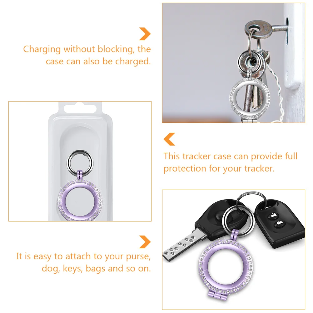 

1 pc Metal Protective Case For Tracker Key Hook Anti-Loss Cover Durable Accessory Full Protection Creative Sleeve Dog