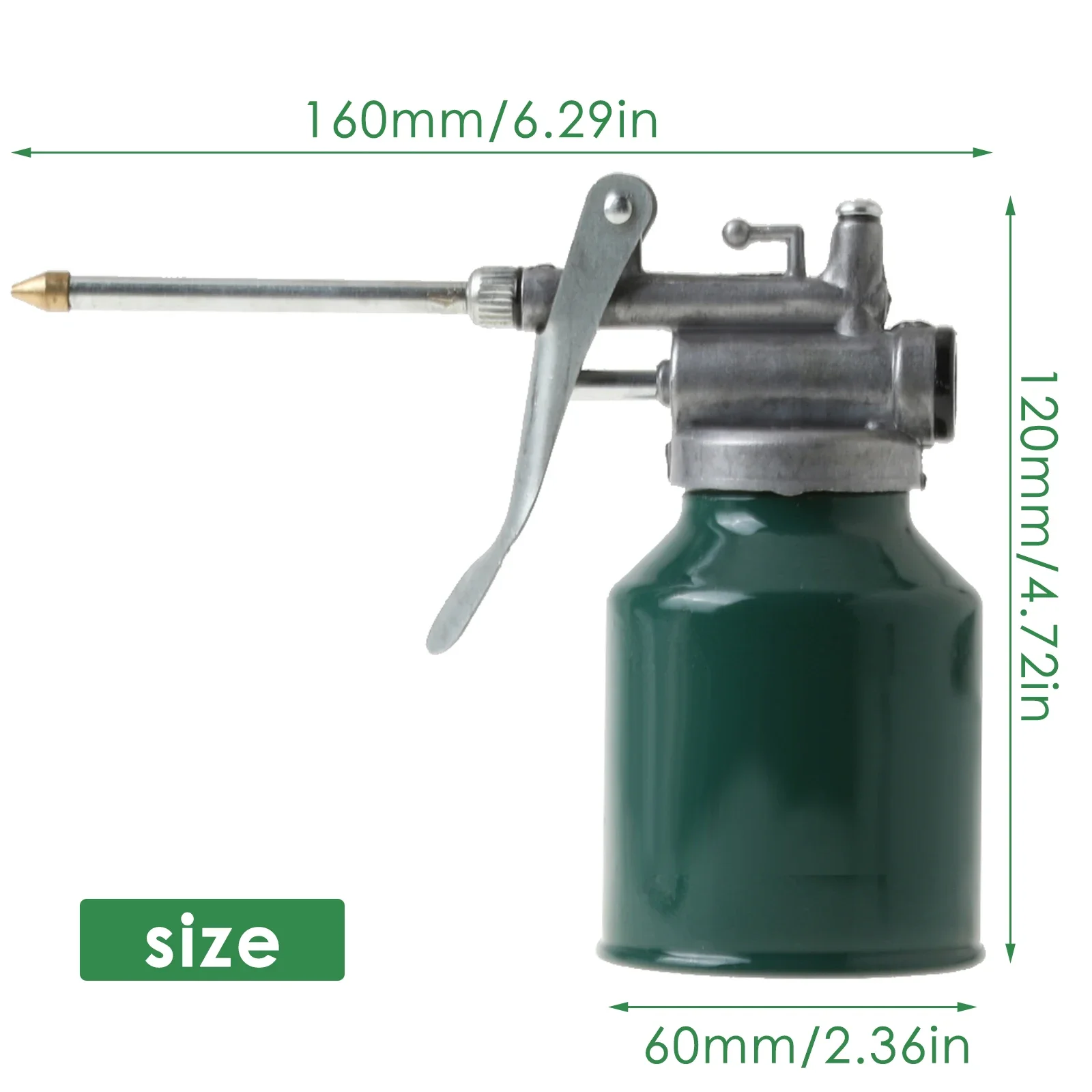 High Pressure Car Pump Oiler Oil Can Gun Tool Oil Pot Engine Oil Bottle Green 250ml Vehicles Lubricants Car Repair Accessories