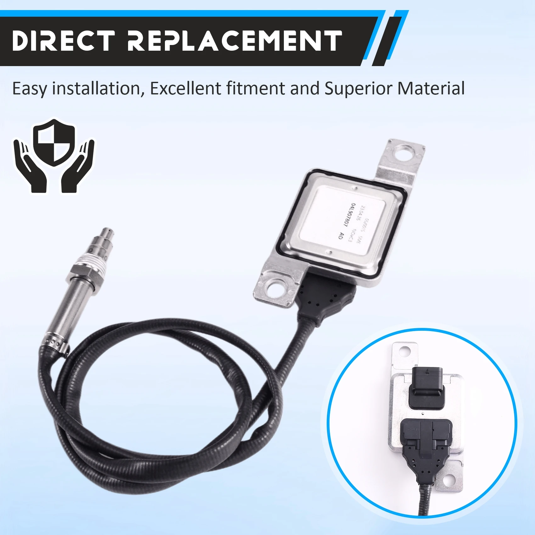 Nitrogen Oxide(Nox) Sensor For A3 Q2 VW T-ROC Skoda Karoq Superb 2013-2027 Part Numbers 04L907807AD 5WK97313