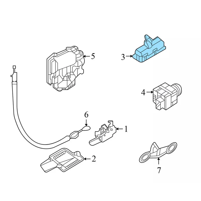 

Простой защитный чехол для камеры заднего вида с ручкой крышки багажника для A3 5E3 827 566 5E3827566