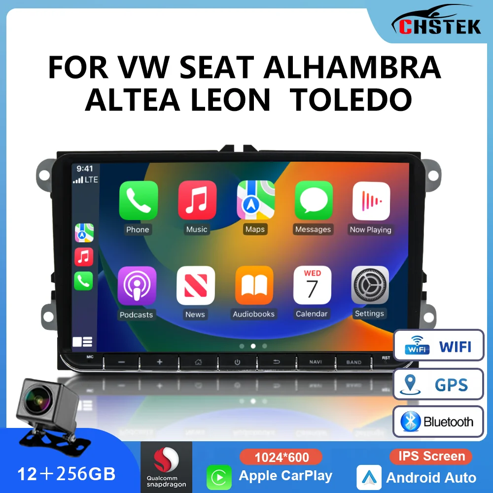 

CHSTEK Android 13 Car Radio for VW Amarok Passat Jetta Bora Skoda Wireless CarPlay GPS 4G WiFi Multimedia Player