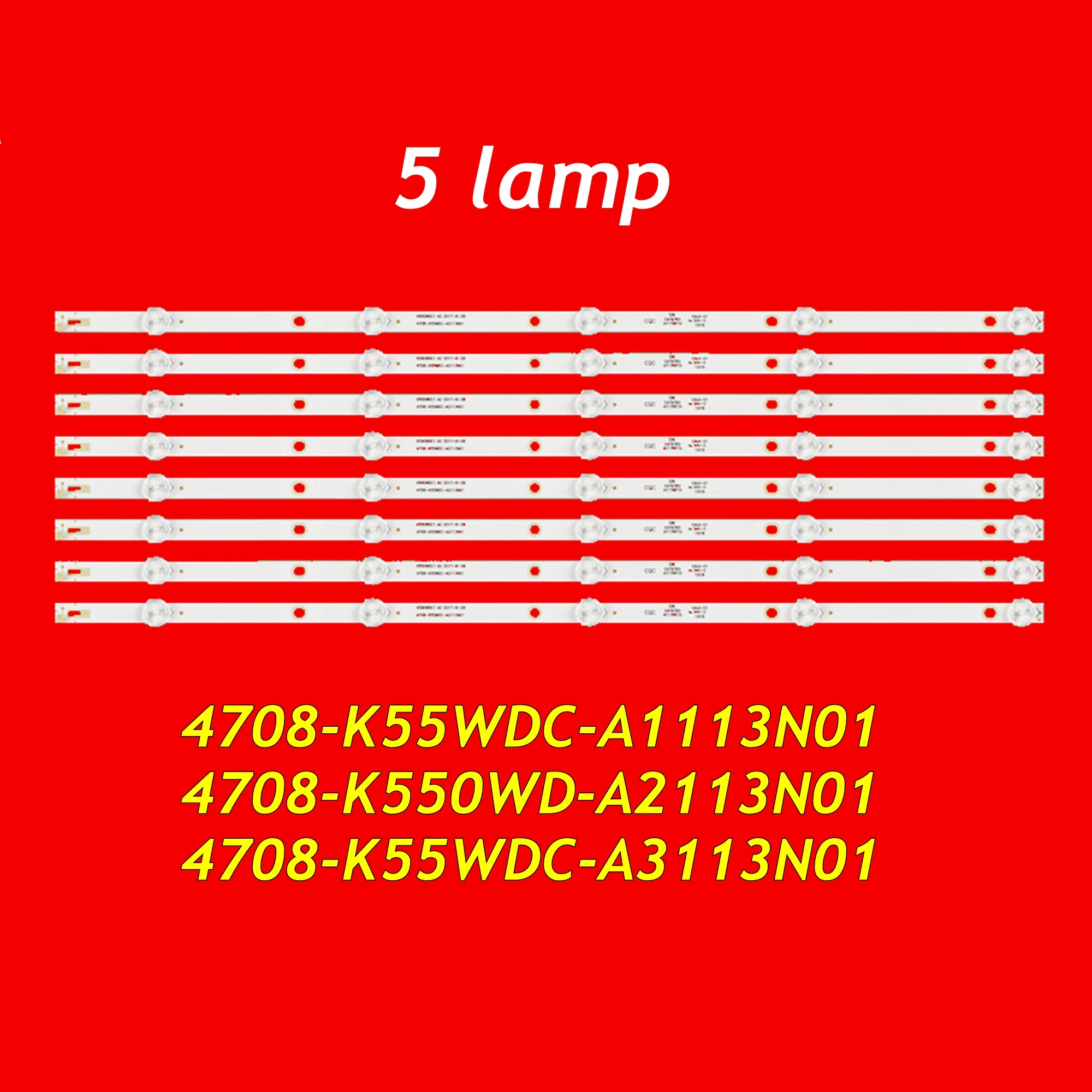 LED Strip for LE55D8800 55U5080 55U5855EC 55PUF6023 55PUF6052 55PUF6022/T3 55PUT6002/56 T55K05 X55K 55U2K 4708-K550WD-A2113N01