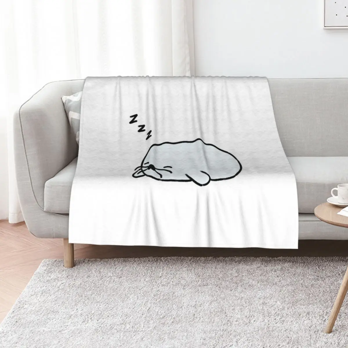 Sleepy seal Throw Blanket Cute Hairys Kid'S Luxury Throw For Decorative Sofa Softest Blankets
