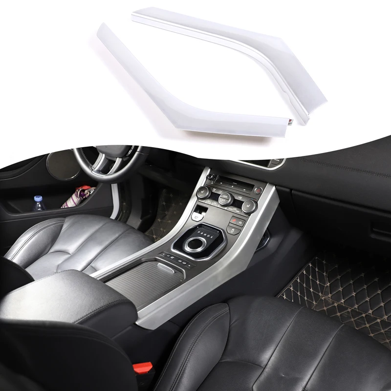 for-land-rover-range-rover-evoque-2012-2018-abs-silver-car-center-console-gear-shift-side-trim-strips-interior-accessories