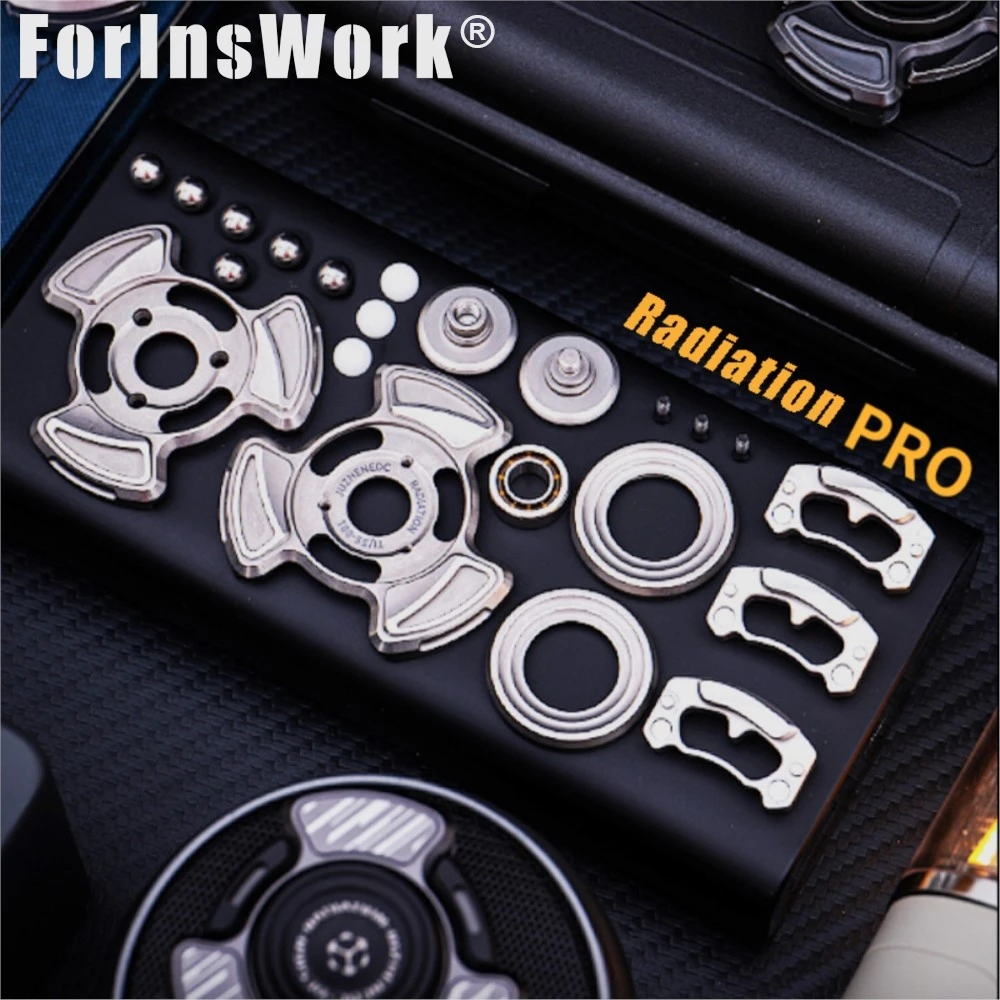 JUZHEDC Radiación Pro Fidget Spinner Ansiedad Reliever Spinner Juguetes Alivio del Estrés Juguete