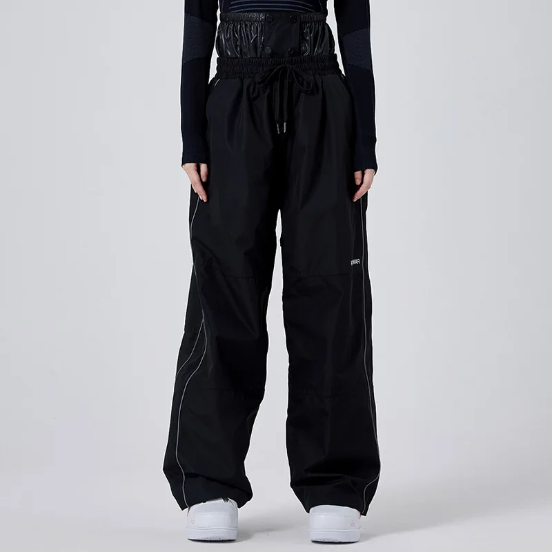 Sport all'aria aperta 2025 nuovi pantaloni da sci pantaloni da sci da donna snowboard antivento impermeabile inverno caldo pantaloni da neve da uomo larghi