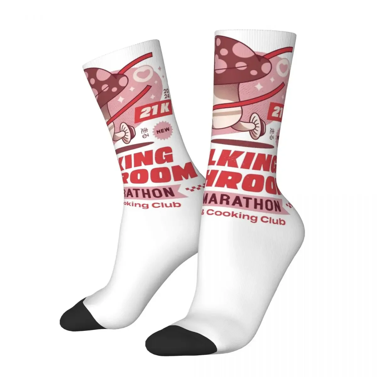 Fashion Male Men Socks Harajuku Walking Mushroom Marathon Delicious In Dungeon Sock Anime Sport Women's Socks Spring Summer