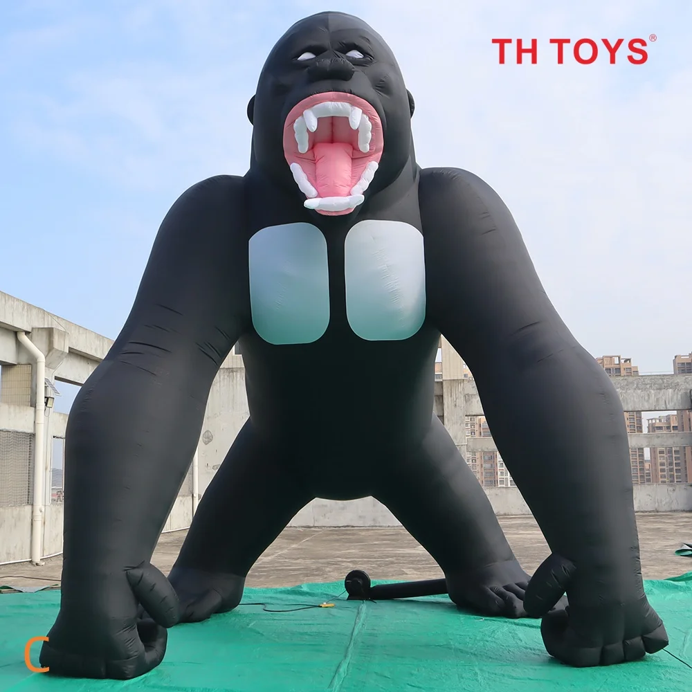 

Быстрая доставка воздушным транспортом до двери, гигантская надувная рекламная фигура гориллы для улицы, надувной костюм гориллы на заказ, надувной шар-маскот гориллы.