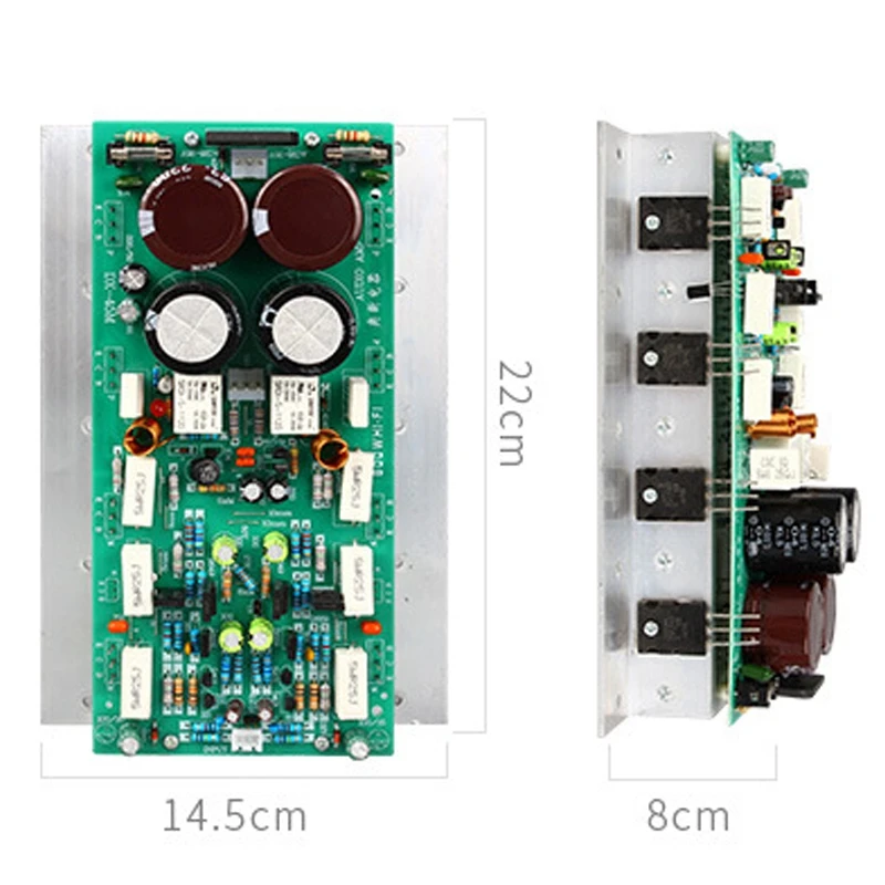 Placa de Amplificador de Potência Estéreo, Dual Channel, Mono, 1920 5200, 800W, 400W + 400W