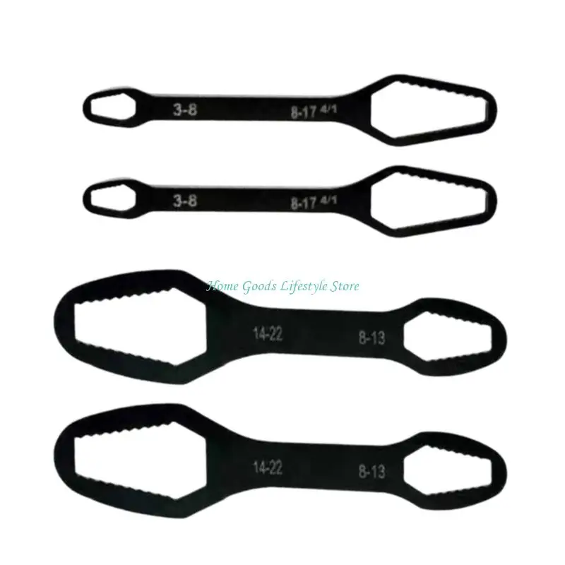 E74E Versatile Maintenance Tool Set 4 Adjustable Wrenches 8 To 22Mm Ranges