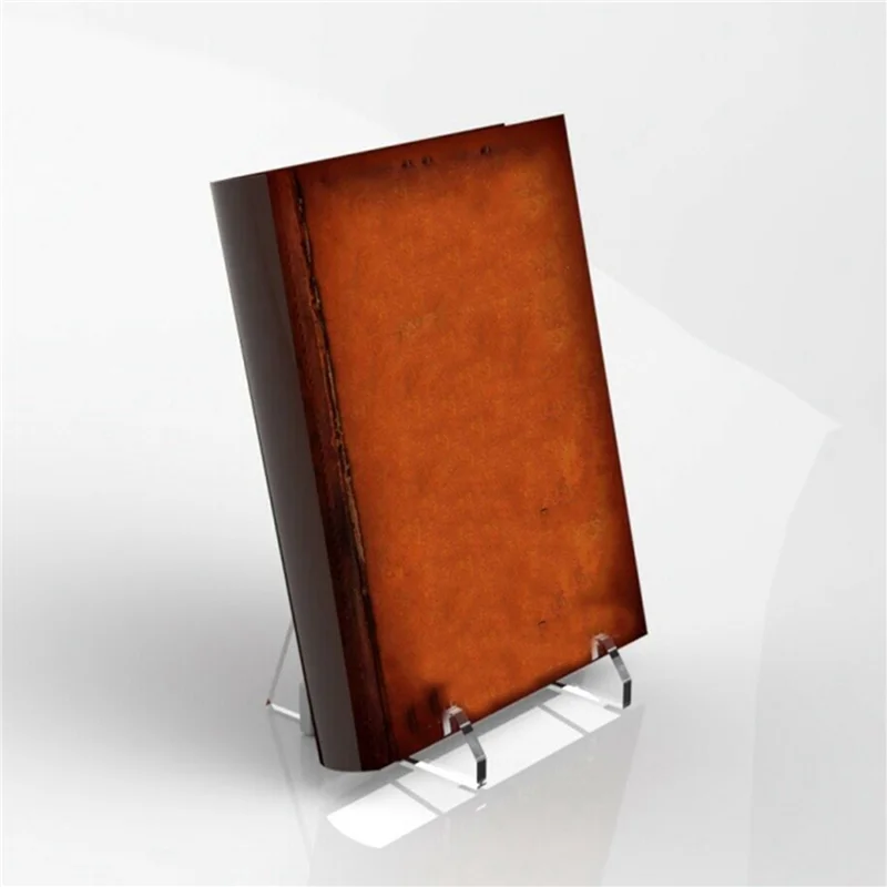 A02M-6X Vinyl Record Storage Holder Acrylic Record Display Stand Portable Book Display Stand