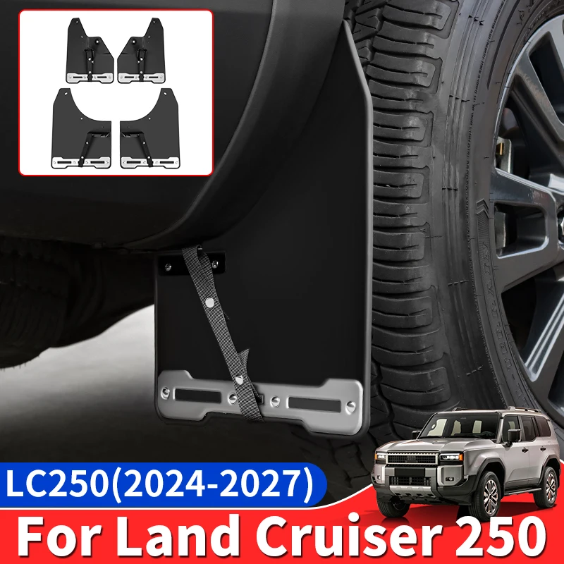 For Toyota Land Cruiser 250 Prado LC250 J250 2024-2027 Front Rear Wheel Arch Liner Fender Liner Exterior Protection Parts