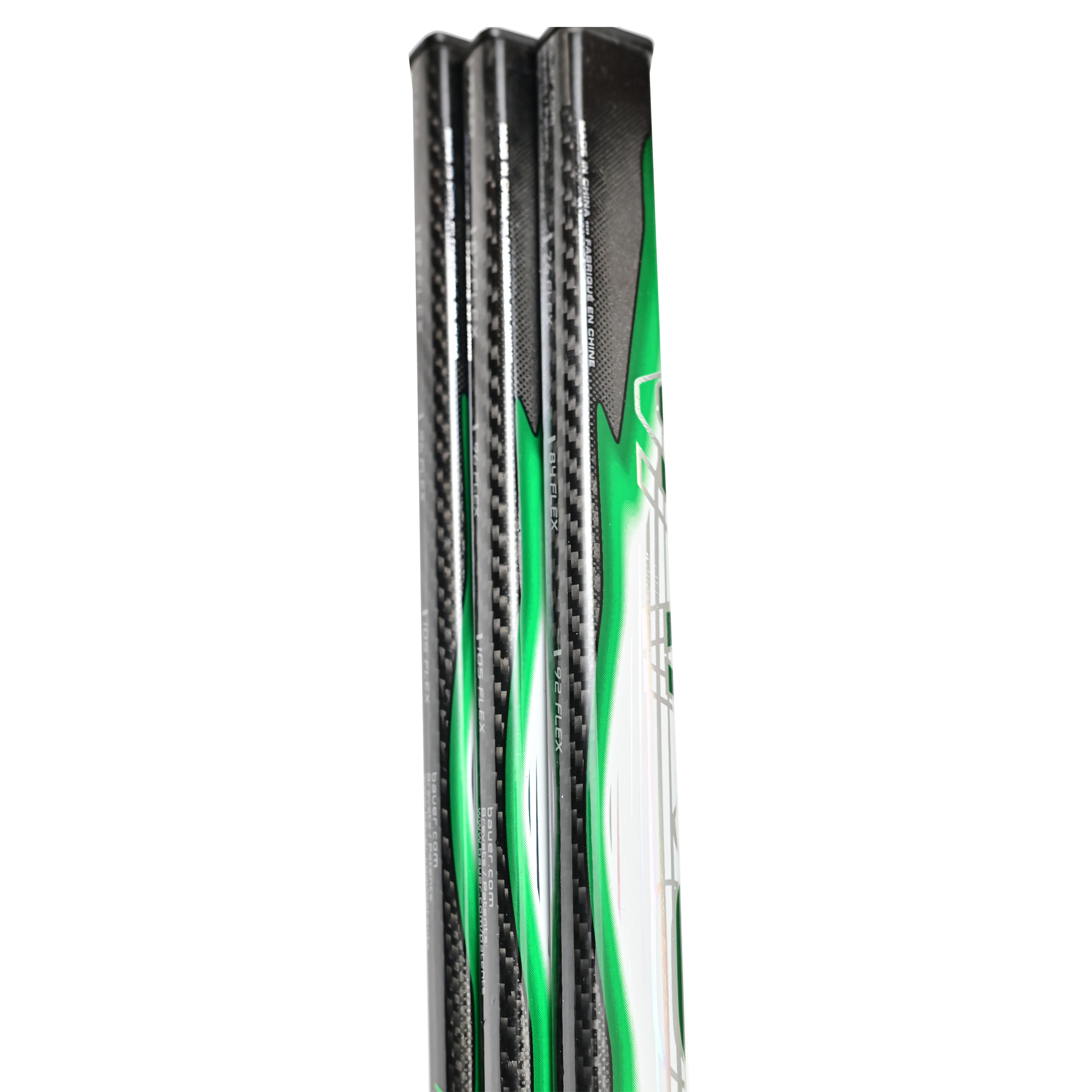 [2-Pack][SR][LKP][Green Hyperfly] Fly2 Classic Taper Slim Shaft Grip Carbon Fiber Hockey Stick - عصا أداء ممتازة