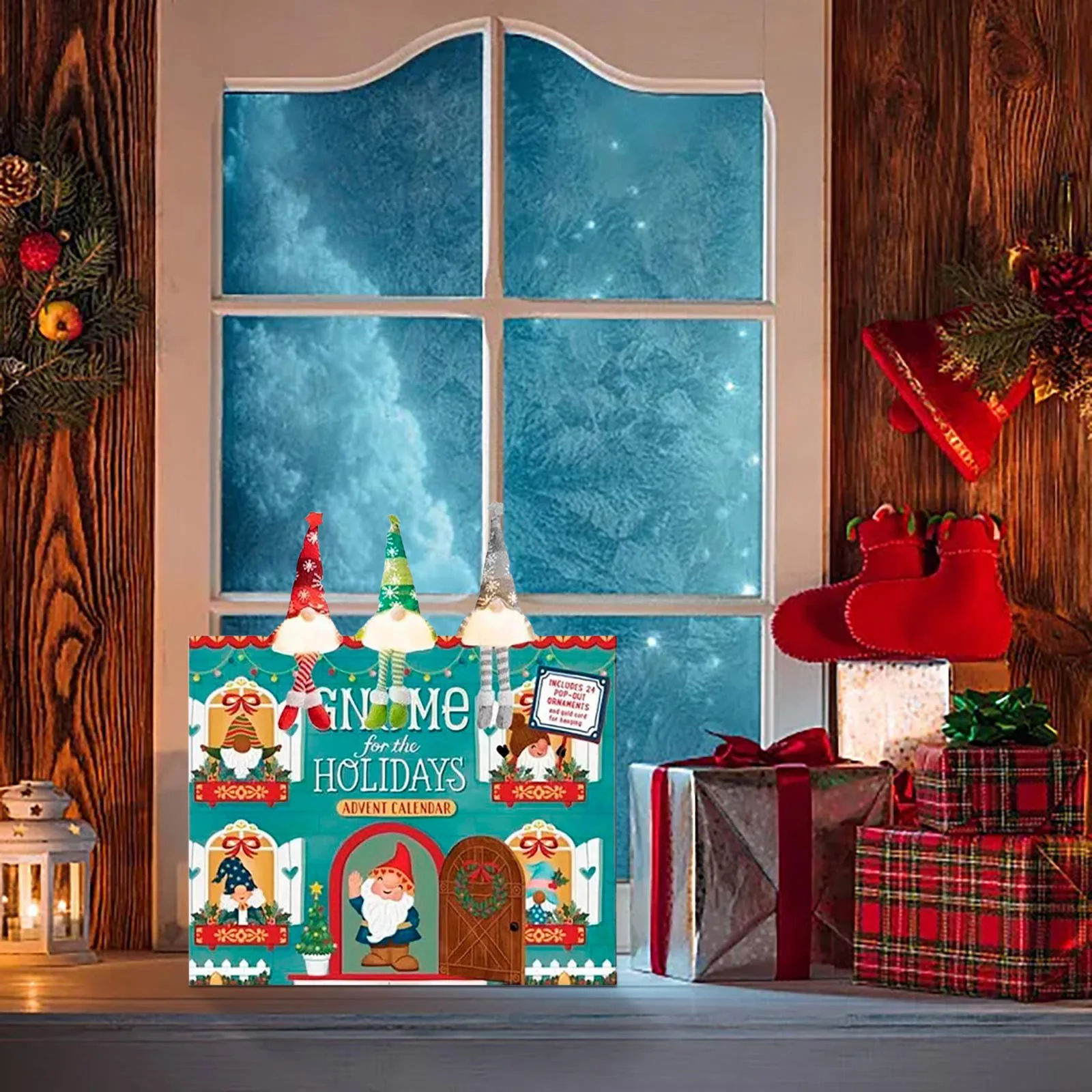 Grande timer da parete digitale Orologio Gnomo di Natale Conto alla rovescia di 24 giorni Calendario dell'Avvento Scatola Ristorante Attrezzatura da cucina per cucinare