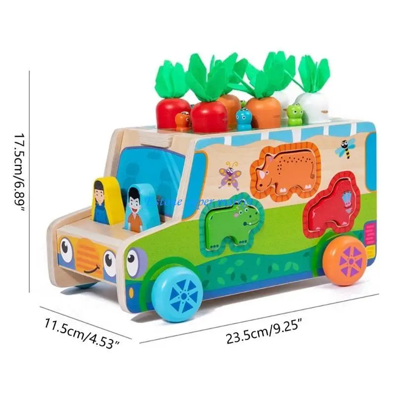 090B Trẻ Thiết bị giáo dục sớm Đồ chơi mới lạ Kéo cà rốt Côn trùng