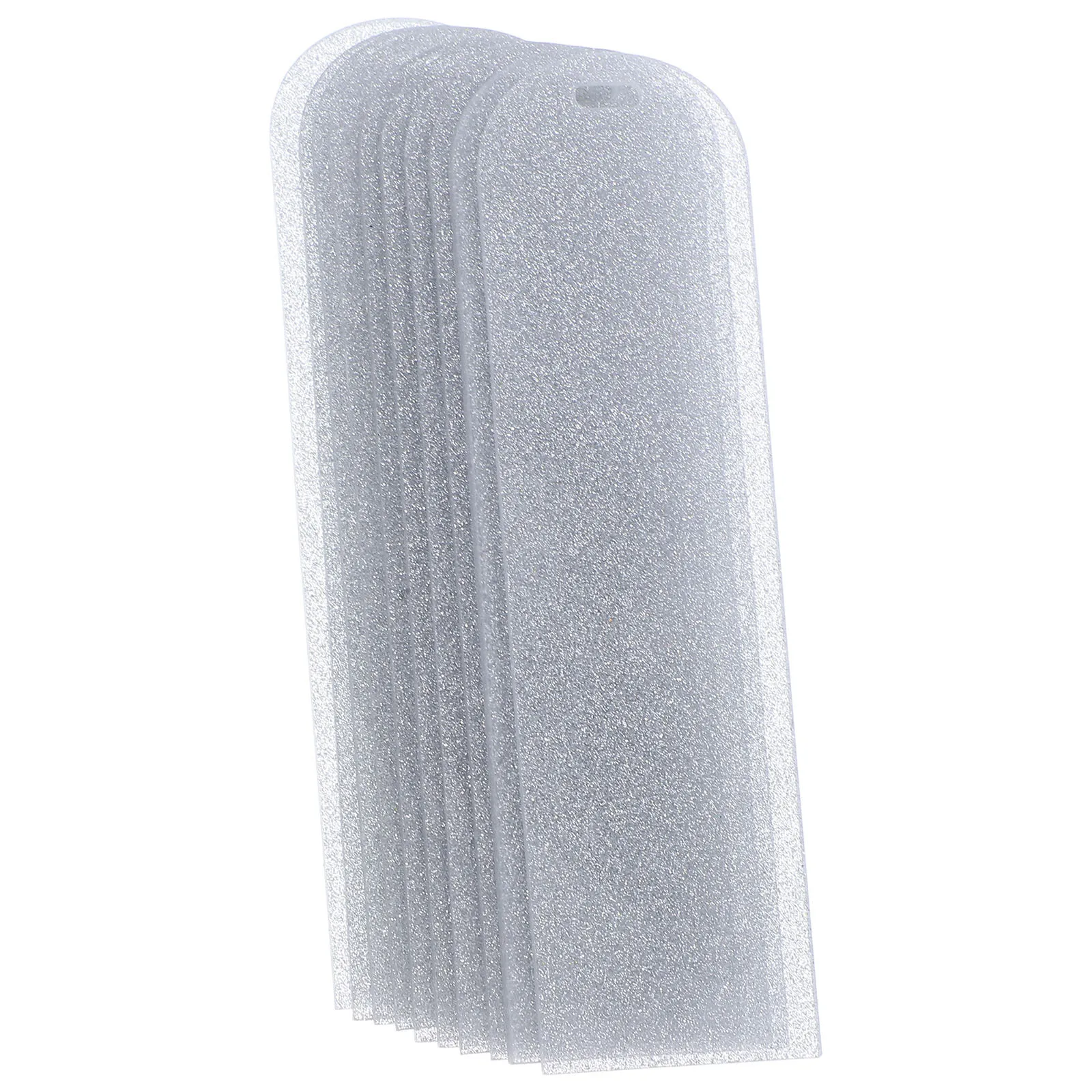 

10Pcs Clear Acrylic Bookmark Blanks DIY Projects Unpainted Elegant Reading Accessories for Kids and Adults Cute Bookmarks