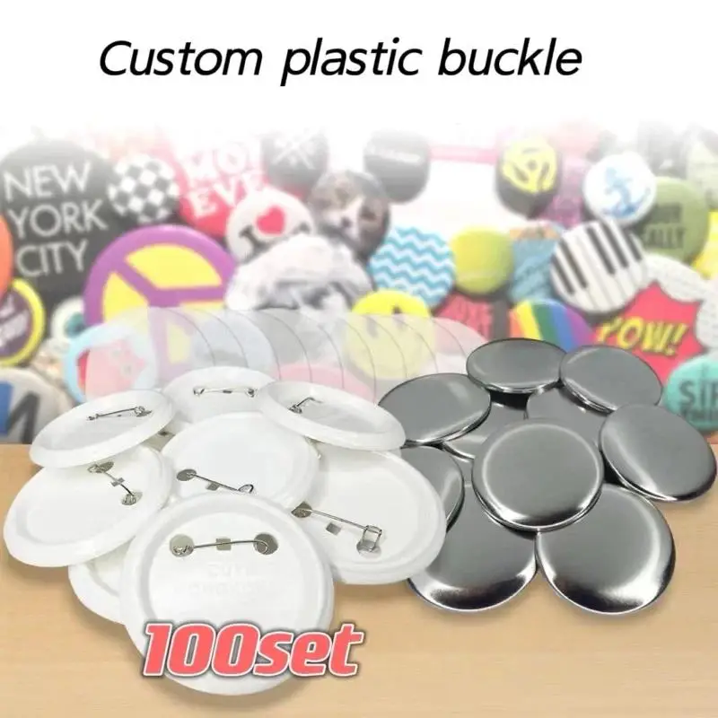 Blank Iron Plate Button Badges 25/32/44/58mm Ready Stock for School Campus Activity Student Club DIY Creation