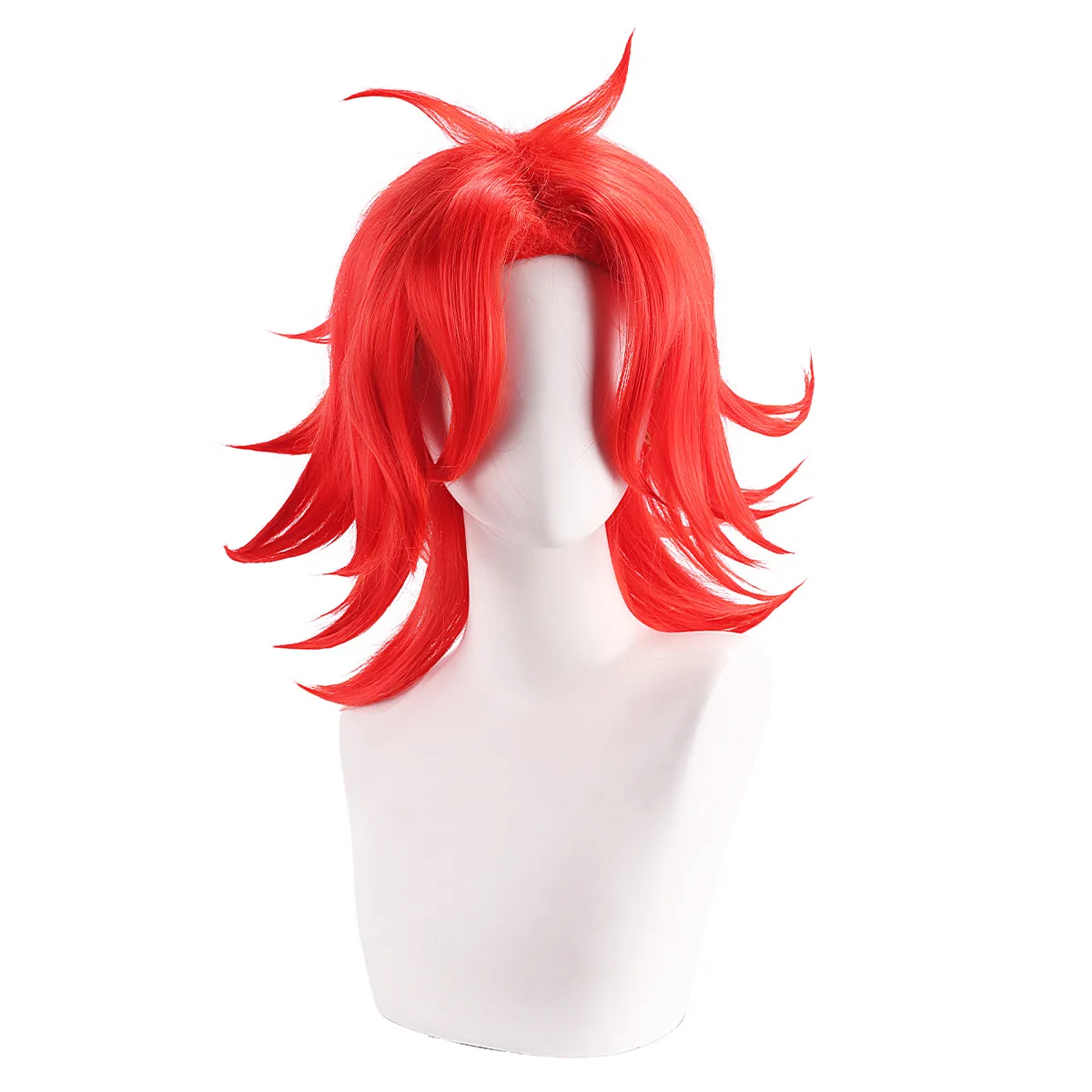 Hazbin Niffty Cosplay perruque cheveux rouge vif Anime Costume perruque de fête
