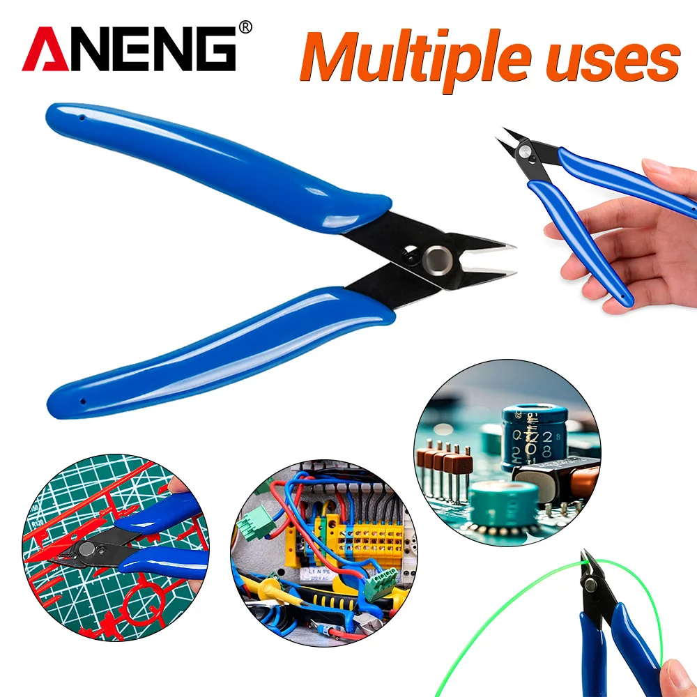 ANENG Universal Pliers Set Hand Tool For Electricians Wire Cable Cutters Cutting Side Snips Soft Copper Portable Accessorie