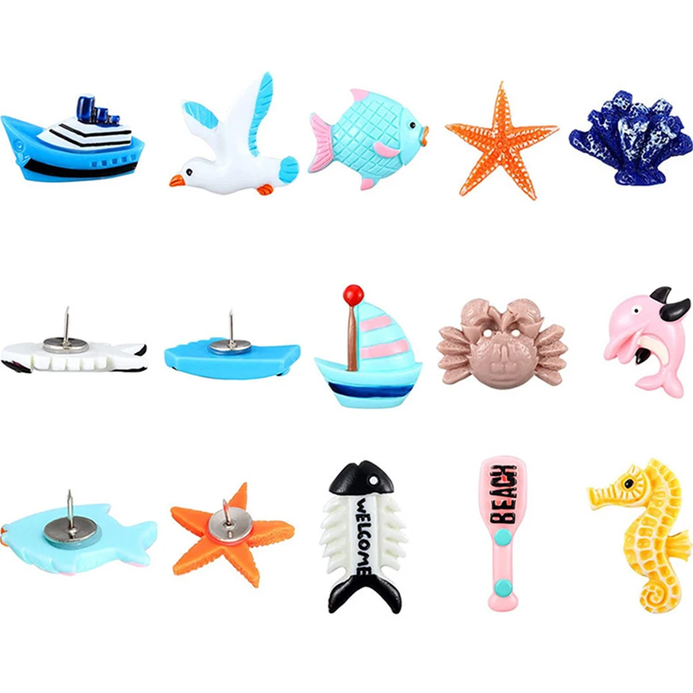 

36pcs Decorative Pushpin Decorative Thumb Tacks Push Thumbtacks Steel Wire Map Markers Cork Board Pins Office Needs