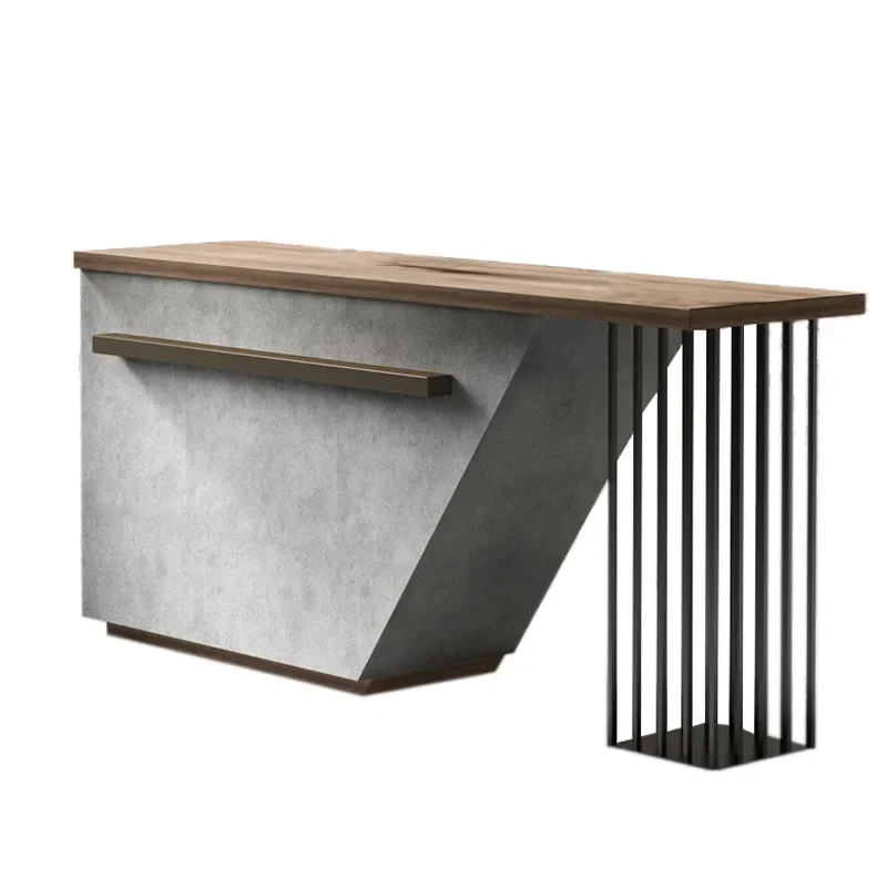 Large Enterprise Front Desk Personalized Creative Counter Office Building Hotel Front Desk Reception Desk