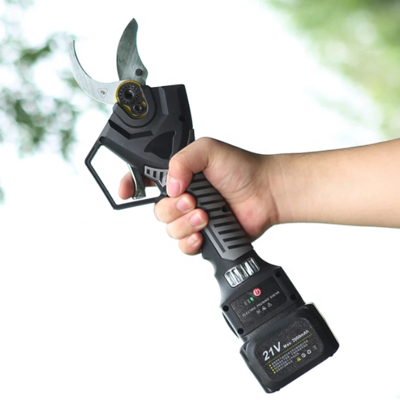 Gardener Tool 21V Lithium Battery Tree Pruner Scissors Cordless Electric Hand Garden Pruner