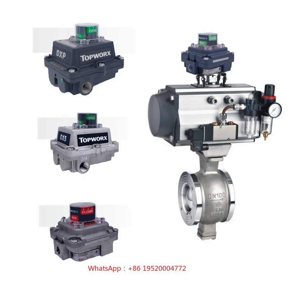 Control Valve With Valve Controllers Emerson TopWorx DXS-L21GNEB Limited Switch for Solutions TVF TVL TVH