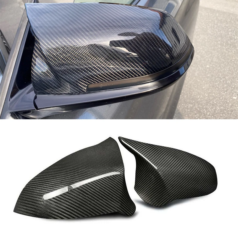 LHD Carbon Fiber Mirror Cover for BMW M2 F87 Competition M3 M4 F80 F82 F83 Side Door Rearviews Cover