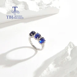 Luxury design September Birthstone Natural filled sapphire Ring delicate light luxury lady anniversary engagement gift